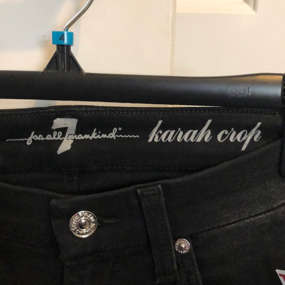Karah Crop Seven Black Jeans - Picture 4 of 5